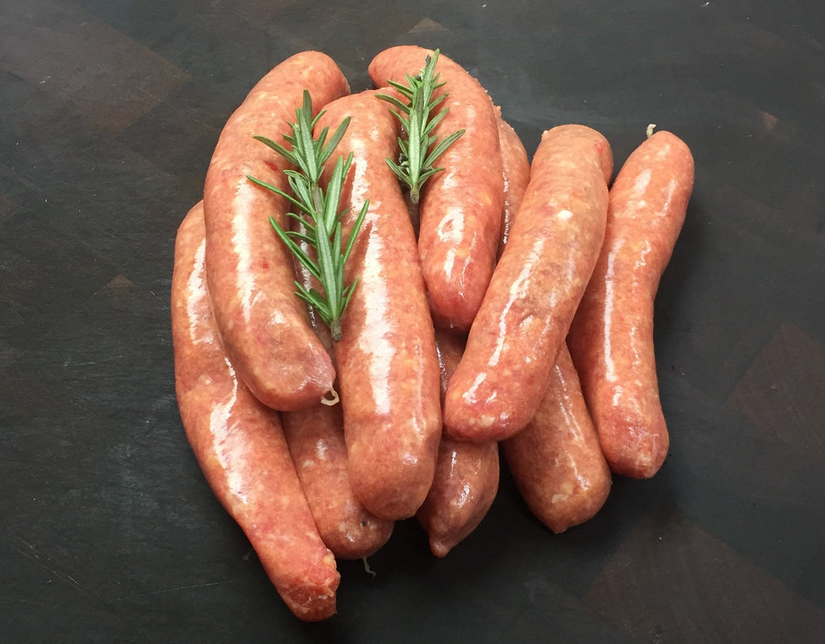 Beef Organic Grass Fed - Sausages Chilli Cheese BULK (2.5kg)