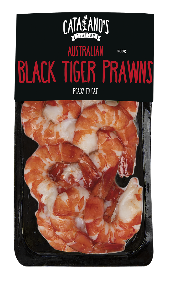 CATALANO'S SEAFOOD Cooked Tiger Prawn Cutlets - FROZEN (200g)