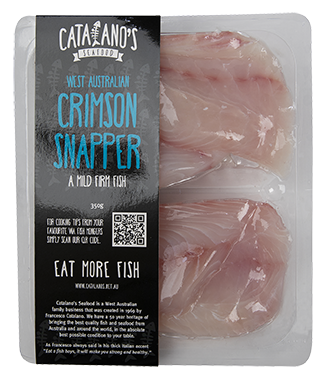 CATALANO'S SEAFOOD West Australian Crimson Snapper Fillets - FROZEN (350g)