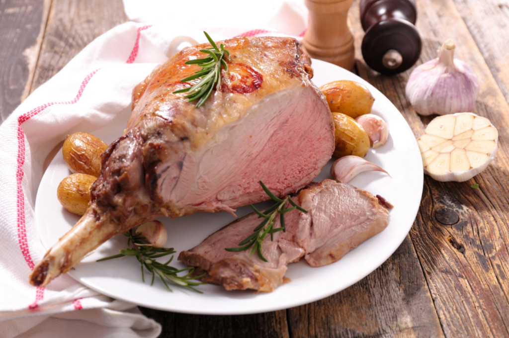 CHRISTMAS Regeneratively Farmed Easy Carve Lamb Leg 2kg - Apple, Sage and Rosemary Stuffing (Gluten Free)