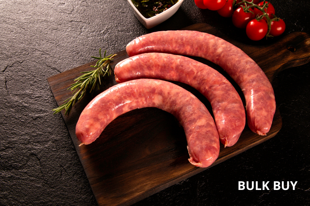 Beef Organic Grass Fed - Sausages Barbeque BULK (2.5KG)