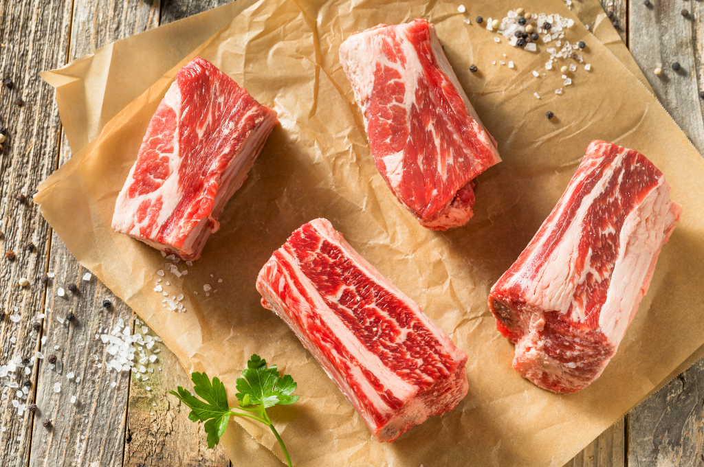 Beef Organic Grass Fed - Beef Shortribs (500g)