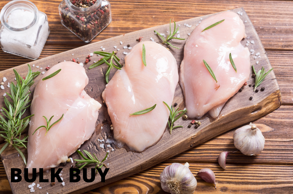 Chicken Free Range - Breast Boneless Skinless BULK (2.5kg)