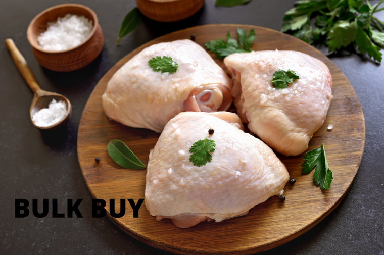 Chicken Free Range - Thigh Boneless Skinless BULK (2.5kg)