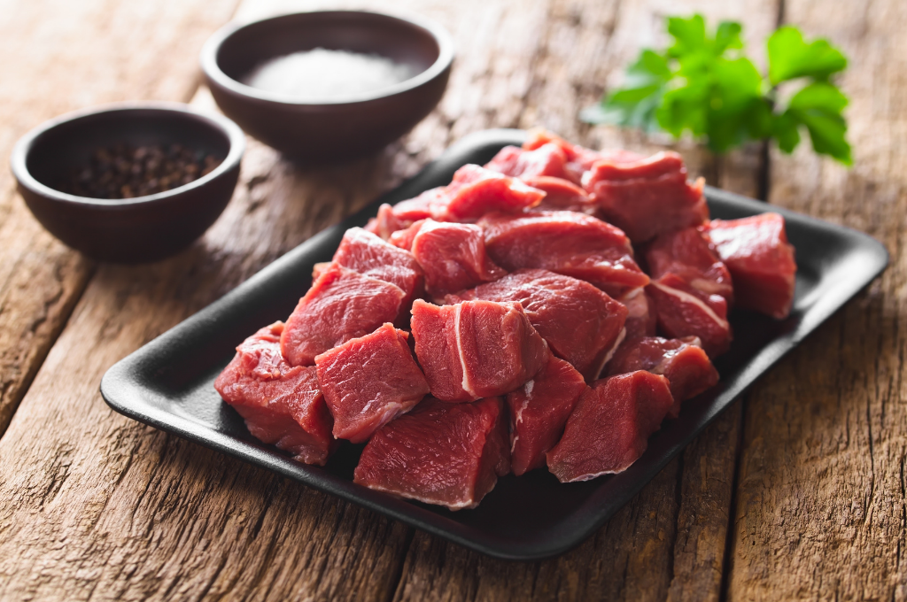 Beef Organic Grass Fed - Diced (500g)